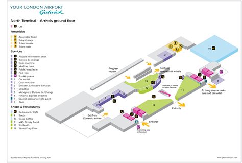 Gatwick Airport Map Layout