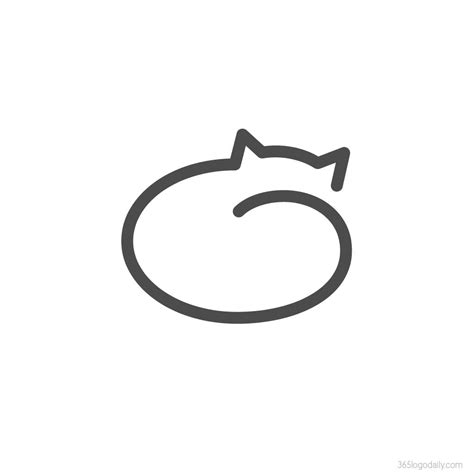 Curled Up Cat Drawing at PaintingValley.com | Explore collection of ...