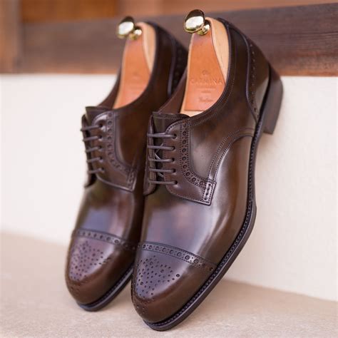 CORDOVAN BLUCHER SHOES 80531 FOREST | Gents shoes, Dress shoes men ...