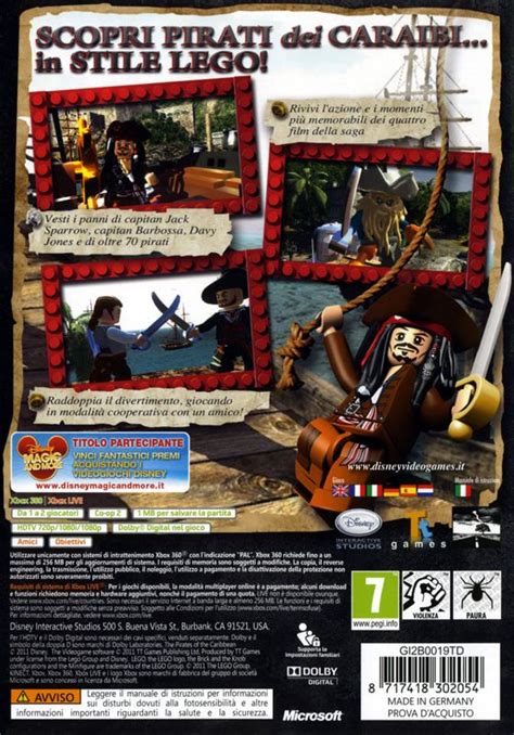 LEGO Pirates of the Caribbean: The Video Game (2011) Xbox 360 box cover ...