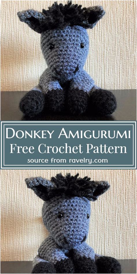 24 Free Crochet Donkey Patterns