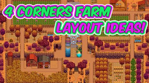 Stardew Valley Four Corners Farm Layout Stardew Valley Layout Stardew ...