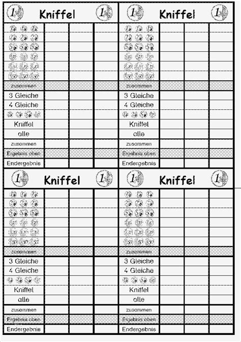 Kniffel Score Sheet - Senioren Yatzy Groß Pdf : Kniffel Extreme Vorlage ...