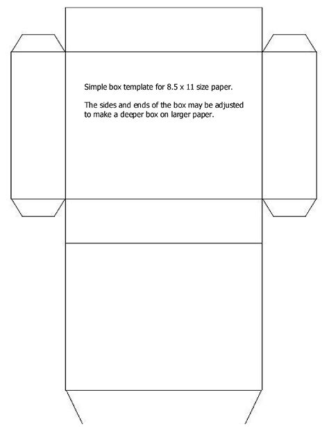 Easy Printable Box Template