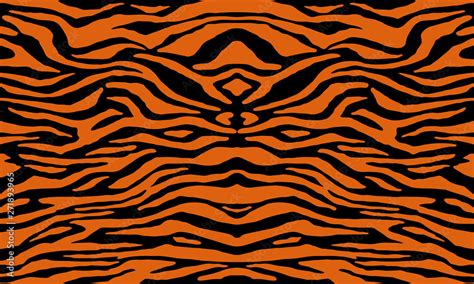 Texture of bengal tiger fur, orange stripes pattern. Animal skin print ...