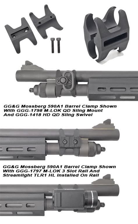 Mossberg 590 And 590A1 M-LOK Barrel Clamp |GG&G Accessories