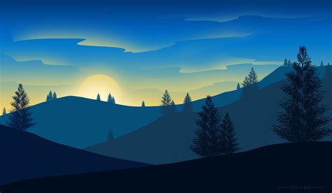 Sunrise Landscape Minimalism 5k Wallpaper,HD Artist Wallpapers,4k ...