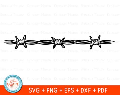 Printable Barb Wire Stencil