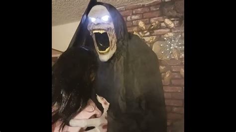 spirit halloween harvester of souls animatronic demo - YouTube