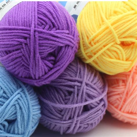 Aliexpress.com : Buy Sweet Soft Cotton Baby Knitting Wool Yarn Milk ...