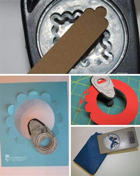 25 clever ideas to make projects with craft punches Craft Paper Punches ...