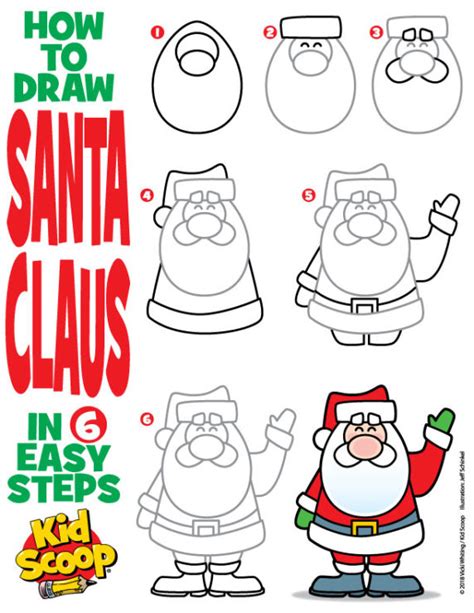 How to Draw Santa Claus | Kid Scoop