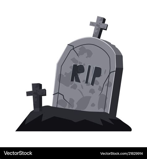 Grave cemetery cross holiday halloween Royalty Free Vector