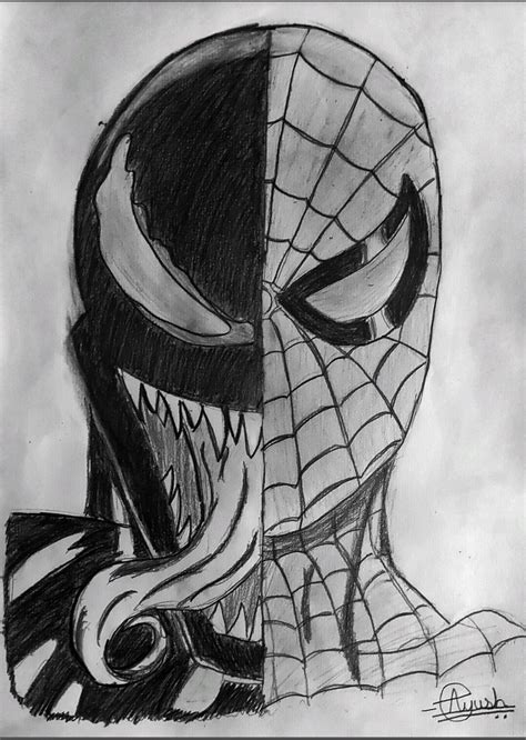 Introducir 79+ imagen spiderman venom draw - Abzlocal.mx