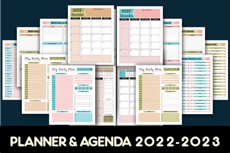 Planner & Agenda 2022-2023 | KDP Planner Graphic by RubyArt · Creative ...