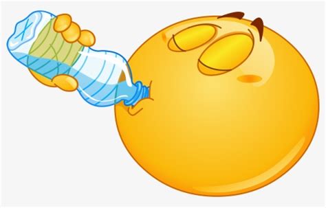 Drinking Water Emoji 116 Decal - Clipart Drinking Water, HD Png ...