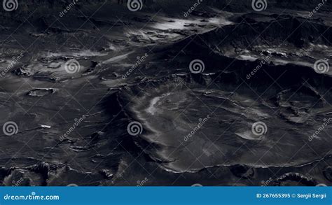 Moon Surface with Many Craters Stock Image - Image of impact, black ...