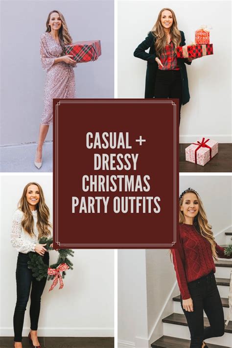 casual and dressy christmas party outfits