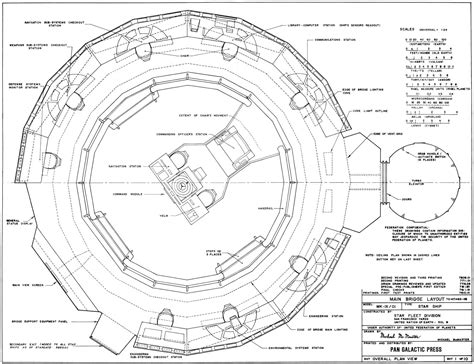 U.S.S. Enterprise Bridge Blueprints - Revised