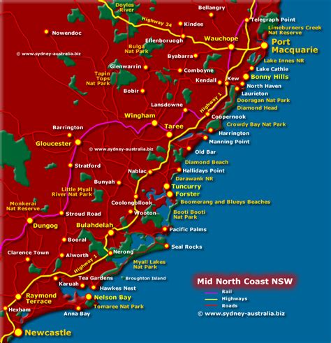 Map Nsw North Coast – Verjaardag Vrouw 2020