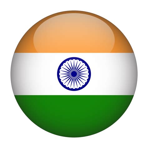 India 3D Rounded Flag with Transparent Background 15272207 PNG