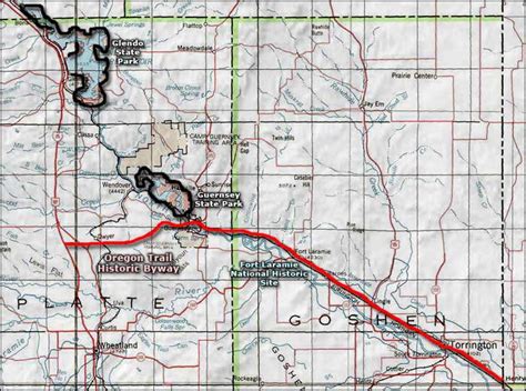 Map Of Oregon Trail In Wyoming