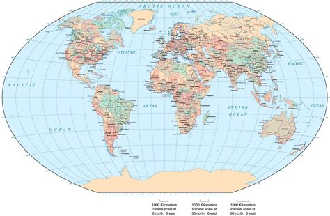 World Map - Europe / Africa Centered - Winkel Tripel Projection – Map ...