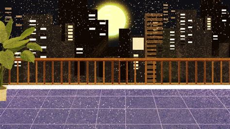 Mid Autumn Festival Balcony City Night View Illustration Background ...