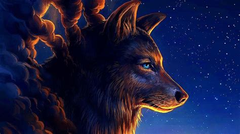 Wallpapers Wolf Art | Coole achtergronden, Achtergronden, Dieren