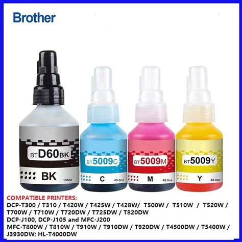 Brother Printer Refill Ink for DCP-T300 / T310 / T420W / T425W / T428W ...