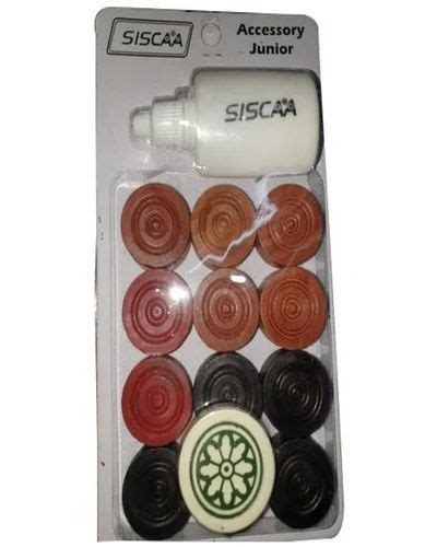 Wooden Carrom Board Coins at Rs 89/set in Meerut | ID: 22853754297