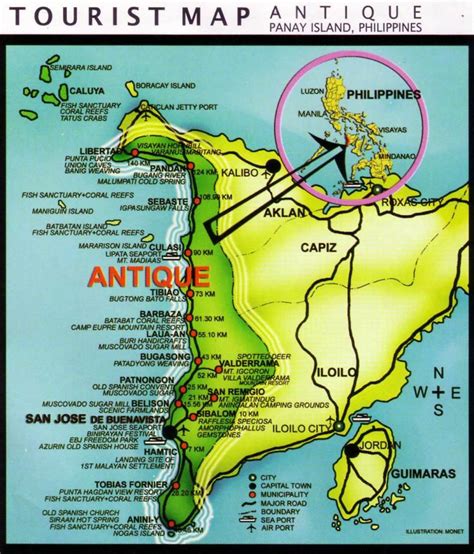 Antique Province Tourist Map, Philippines | My Philippine Life