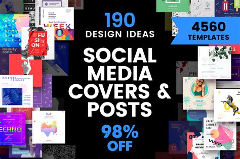 Social Media Cover & Post Design Templates Bundle SALE