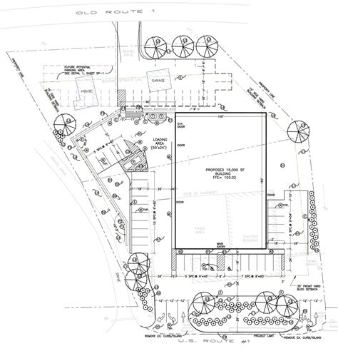 Commercial Building Site Plan