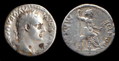 ROMAN EMPIRE, Tiberius, 14-37 AD, silver, denarius, “Tribute Penny”