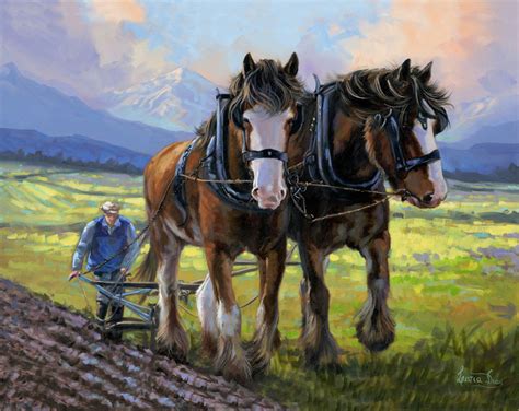 Clydesdale Horse Painting at PaintingValley.com | Explore collection of ...