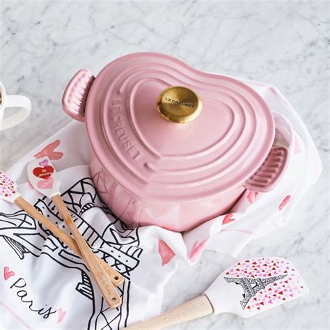 Le Creuset Pink Heart Cast Iron Pot Cocotte Our shop most popular