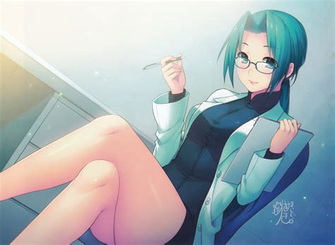 Anime Girl Glasses Short Hair - MAXIPX