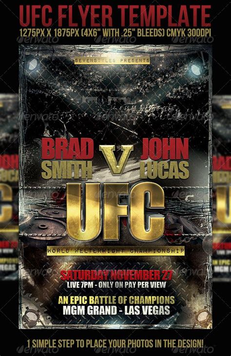 Creative UFC Flyer Design