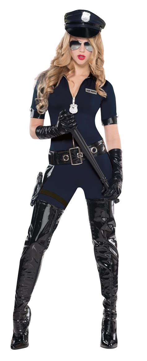 Secret Police Womens Fancy Dress FBI SWAT Officer Cop Ladies Adults ...