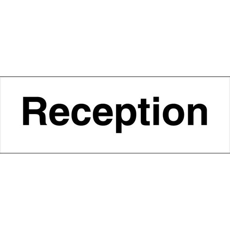 Reception Signs - from Key Signs UK