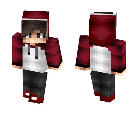 Download Red n' White Hoodie, Teen boy Minecraft Skin for Free ...