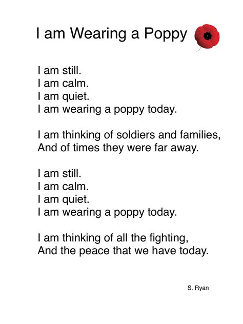 30 Lovely Remembrance Day Poems for Kids - Poems Ideas