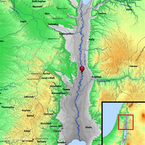 Bible Map: Jordan River