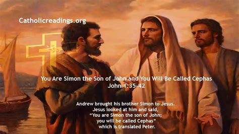 You Are Simon the Son of John and You Will Be Called Cephas - John 1:35 ...