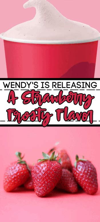 Wendy's Is Introducing A New Strawberry Frosty Flavor and I'm On My Way