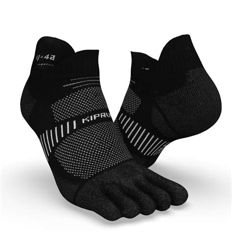 Run900 Running 5-Finger FIne Socks - Eco-Design - Black