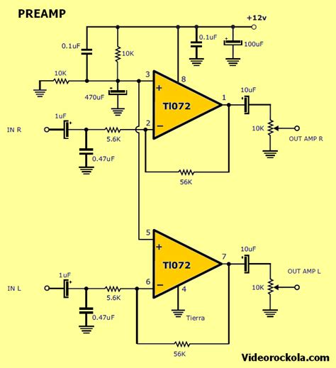 Preamplificador tl072 preamplifier