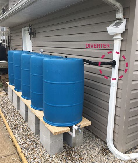 Rain Diverter for Downspouts: connect rain barrels, tanks & cisterns