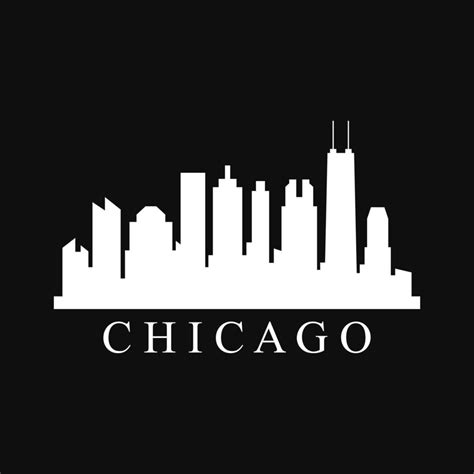 Chicago skyline illustrated 8696939 Vector Art at Vecteezy